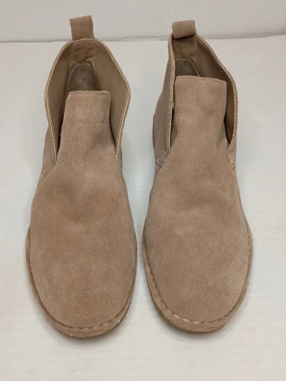 Dolce Vita Taupe Suede Slip On Ankle Booties Women’s Size 9